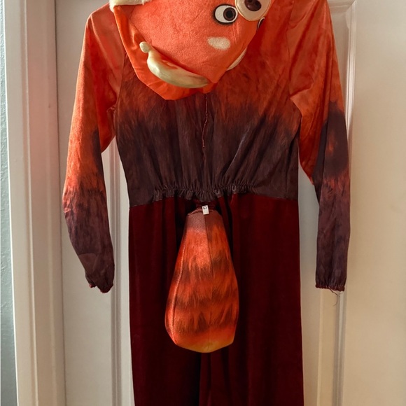 Disney Pixar Turning Red Orange Mei Panda Costume Hoodie Unisex Kid Sz 10/12 - Picture 9 of 12